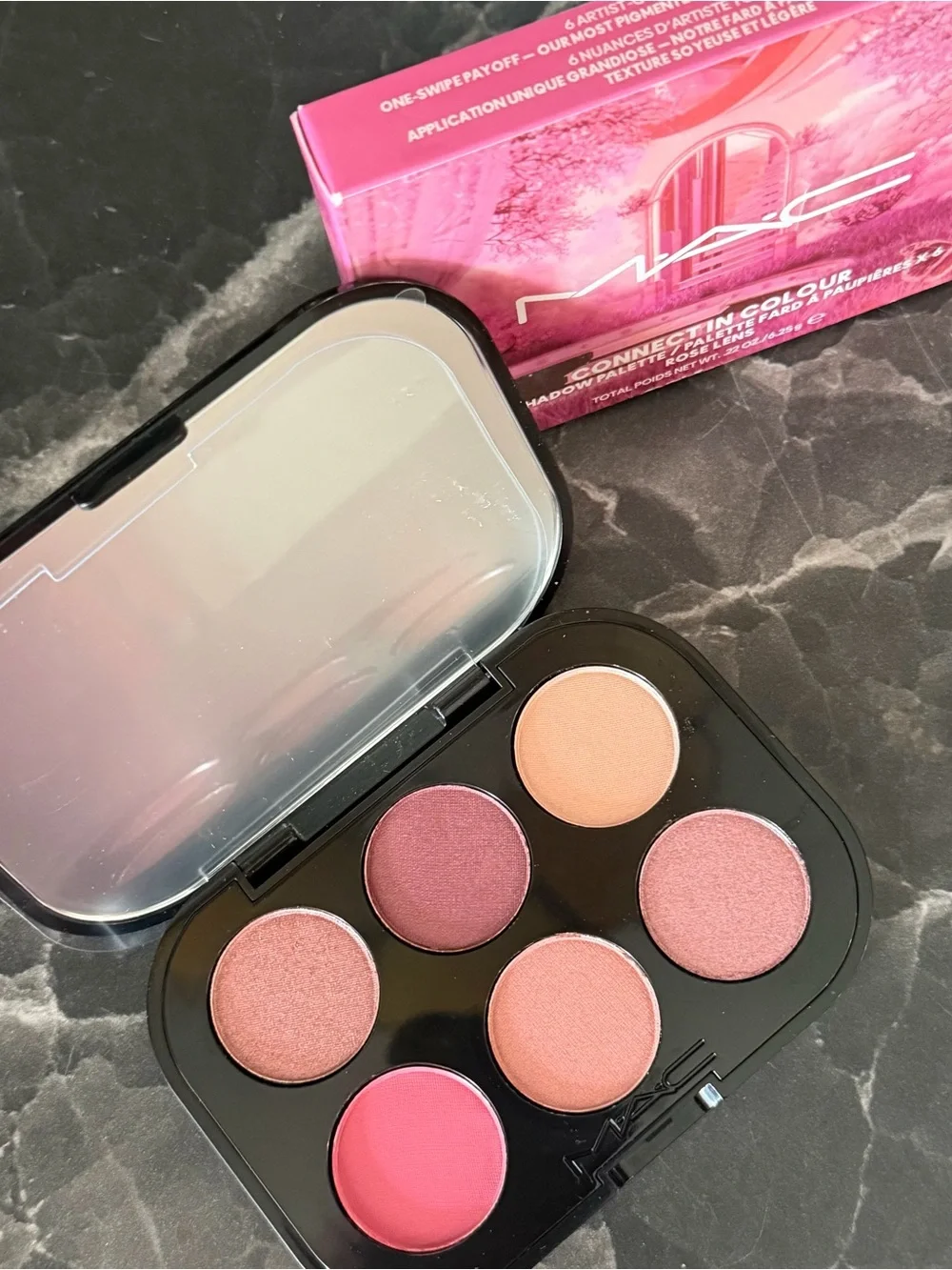 MAC Connect In Colour Rose Lens Eyeshadow Palette - Pink NIB